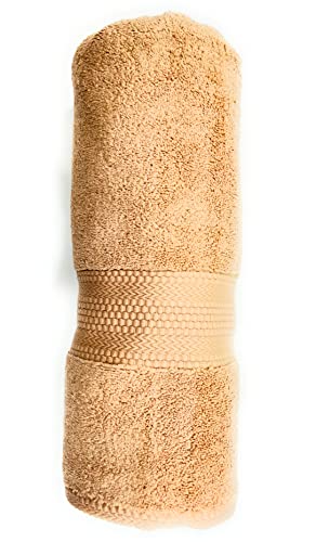 Image of Bombay Dyeing Ultra Large Bath Towel - 650 GSM Extra Soft 100% Cotton, Flax (75x150 cm)