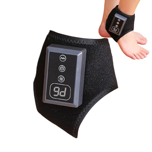 Knöchel Wärmewickel,5 Temperatur Einstellungen Knöchel Wärmekissen,Fußwärmer Vibrationsmassage | Für Füße Waden Arme Zuhause Büro Schlafzimmer Nacht Reise Dem
