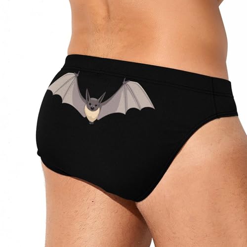 Flying Bat Men's Swimsuit Brief Quick Dry Bathing Suit Underwear Beach Swimwear Swimming Trunks2