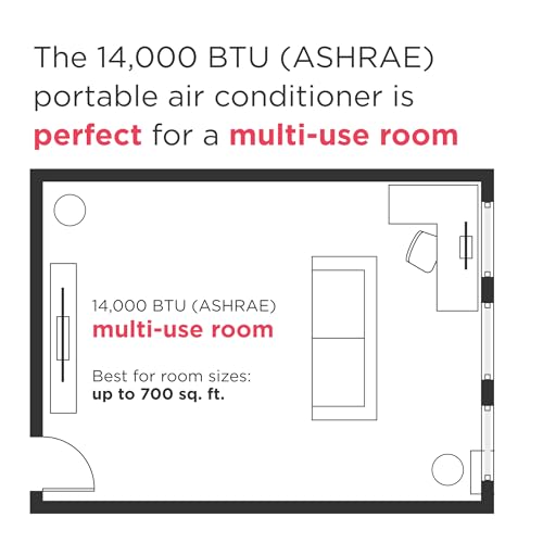 Image of Frigidaire Gallery 14,000 BTU Inverter Portable Air Conditioner, Heat