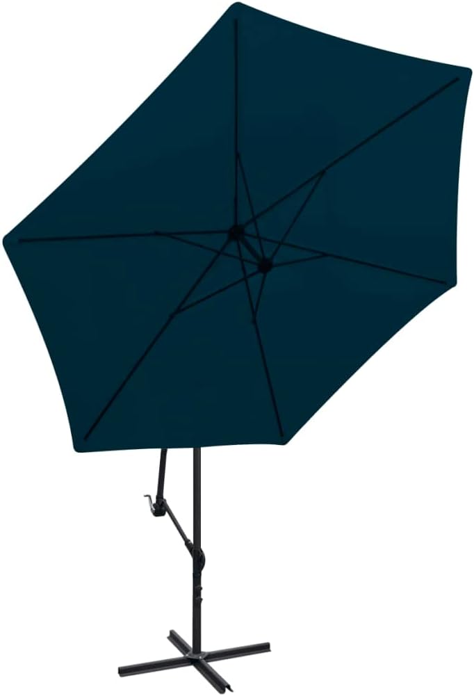 Cantilever Umbrella,Outdoor Sun Shade,Offset Umbrella,Outdoor Umbrellas,Patio Umbrella,Table Umbrella,Awnings for Patio,Picnic Umbrella,for Deck, Lawn,Yard,Porch, 118.1" Green