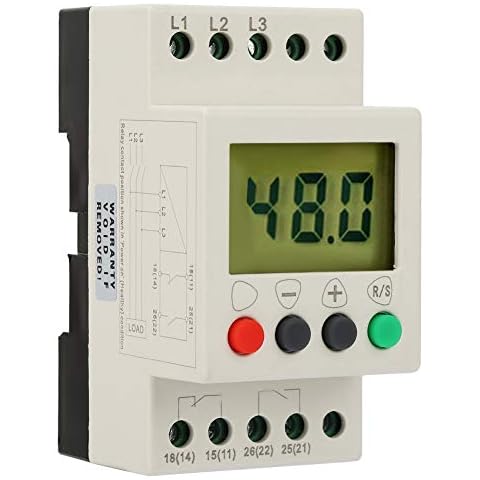 3-Phase Monitoring Relay with Digital Display Cover