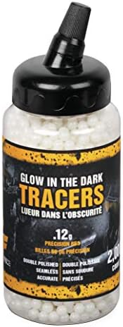Game Face SAP2KGLW Tracer .12-Gram 6mm Glow In The Dark AirSoft BBs (2000-Count)