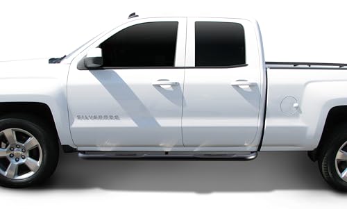 Estribos laterales para Chevy Silverado 1999-2019 3" negros miniatura 3