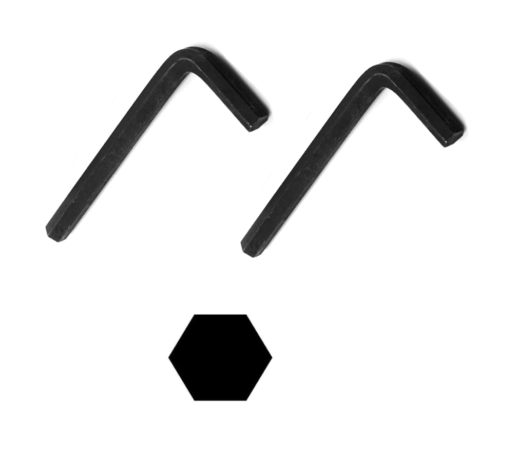 Photo 1 of 1.3 mm Short Arm Hex Key L-Wrench,Long Hexagon Drive Hex Key Wrenches Small Metric Sizes (1.3mm) 2 Pack