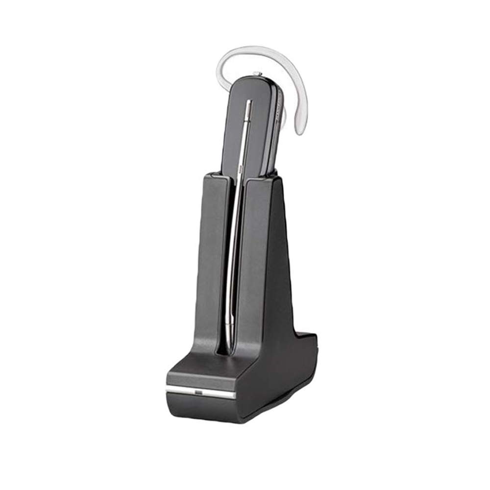 Plantronics W44-M SAVI Convertible, Wireless DECT Headset System for Laptop, Softphone & Multimedia Microsoft Lync Compatible - Unlocked Phone - US Warranty - Black & Silver