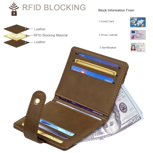 Image of Small Wallets for Women Slim Minimalist Bifold Credit Card Holder