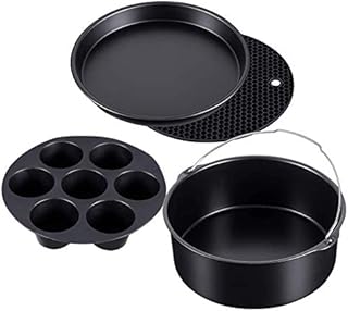 sunwes 4 Set Pressure Cooker, Steamer & Fryer Bakeware Accesories Compatible for Ninja Foodi 5&6.5&8 QtOP101 OP301 OP302
