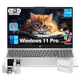 HP Flagship 15.6-inch Touchscreen Laptop Computer - Intel 13th Gen Core i3 (Up to 4.5GHz) • HD Touch Display • for Business & Student • AI Copilot • Wi-Fi6 • HD Camera • Win 11 Pro (32GB RAM, 1TB SSD)