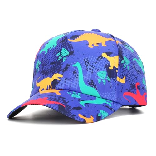Julerwoo Kids Dinosaur & Shark Baseball Cap Fun Graphic Prints Adjustable Cap Sun Hats