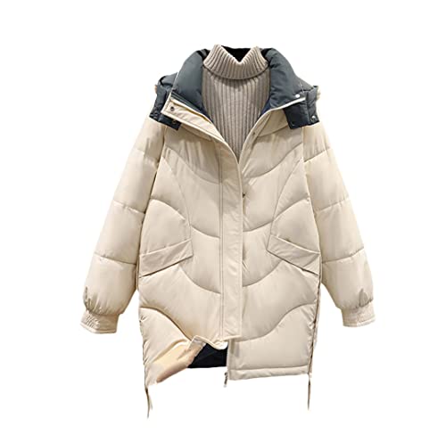 Veste d'hiver femme épaisse chaude grande taille beige m