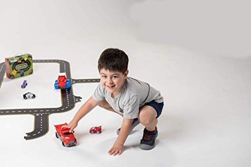 Image of The Original Toy Company Roads to Go! 24-Piece Toy Road Playset