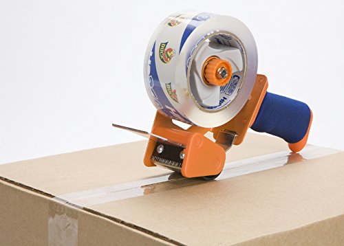 Image of Duck High Performance Clear Packing Tape with BladeSafe Dispenser -Tape Gun with HP260 Strong Packaging Tape for Shipping,Moving, Mailing & Boxes-3 inch Core, 1.88 inch x 60 Yards, Clear (1078566)(Pack of 6)