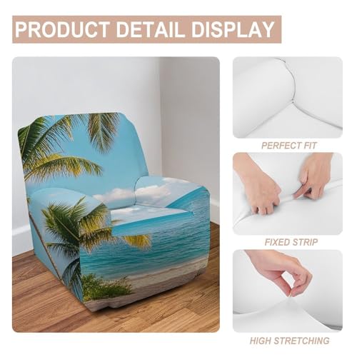 Housse de canapé extensible imprimée pour protéger un fauteuil usé - 5