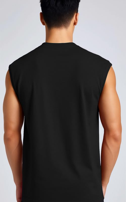 Image of JUARI BE A GENTLEMAN Men's Sleeveless Tank Top Premium Cotton Blend Muscle Fit Gym Vest | Casual Summer Shirt | Breathable & Lightweight Fitness Wear for Gym, Running & Daily Use