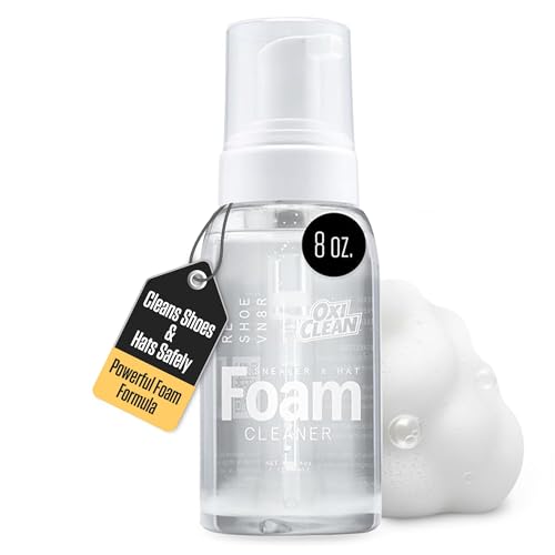 RESHOEVN8R OxiClean Foam Shoe Cleaner & Hat Cleaner, 8oz - Easy-to-Use All-Purpose Sneaker Cleaner...