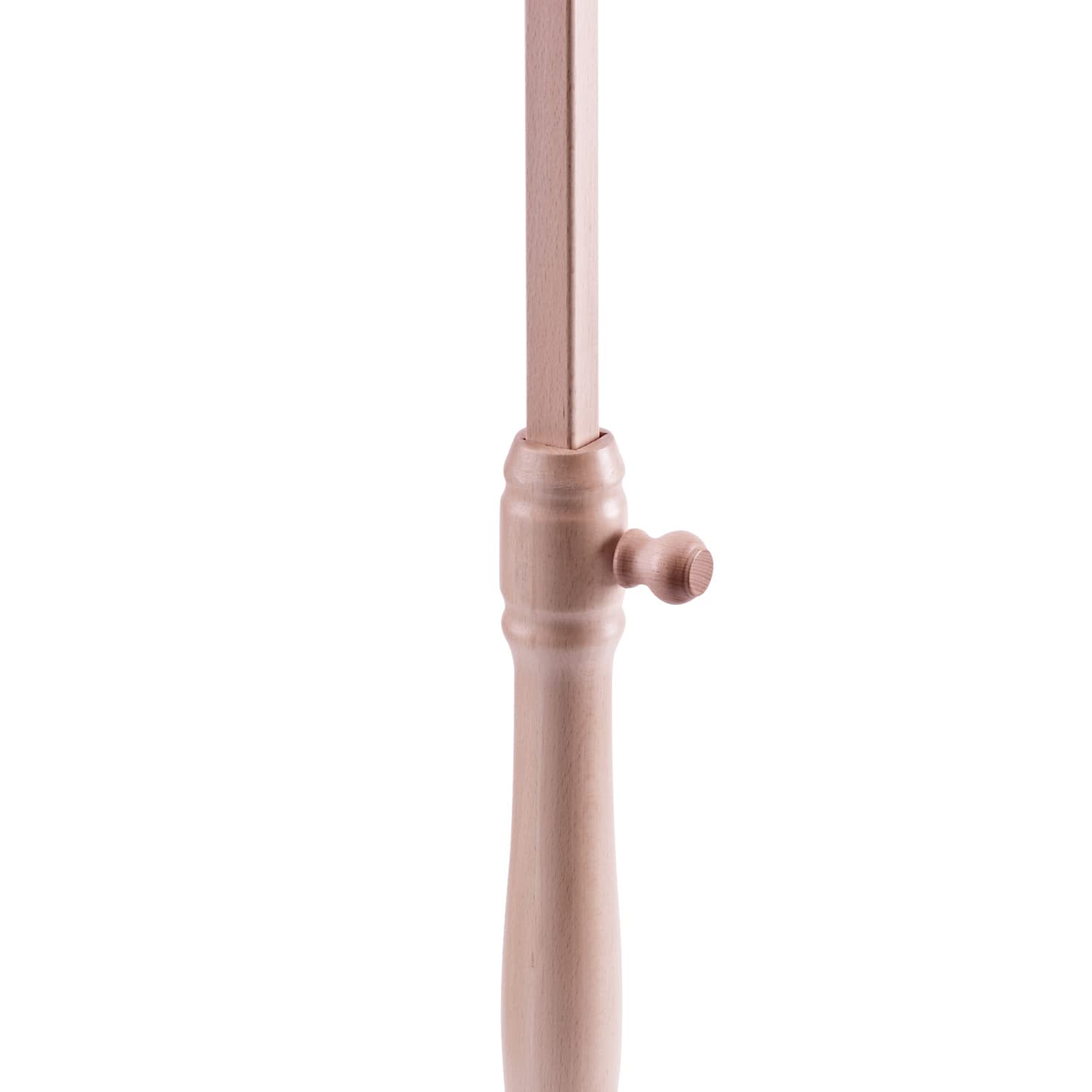 K&M 117 Atril de madera - madera maciza de haya de color natural - Atril para partituras XXL extensible de 96 a 132 cm en estilo barroco