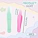 6Pcs Infant Baby Nose Picker, Mini Baby Nose Pickers Tool Baby Cleaner Clips, and Baby Nose Picker Tools Cleaning Tweezer with Plastic Round-Head Baby Ear Nose Navel