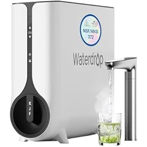 Waterdrop Reverse Osmosis System, Instant Hot Water Dispenser, 600 GPD, Reduce PFAS, Tankless, 2:1 Pure to Drain, Under Sink, TDS Reduction, Smart LED Faucet, Hot and Cold Water Dispenser Fa