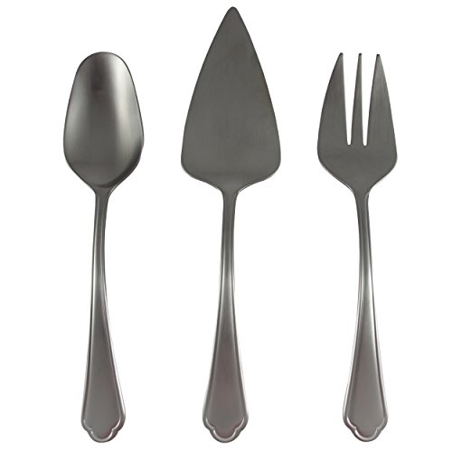 MasterPro Set 3 Piezas para Servir Acero Inoxidable Gravity, Plateado, 30 x 30 x 30 cm