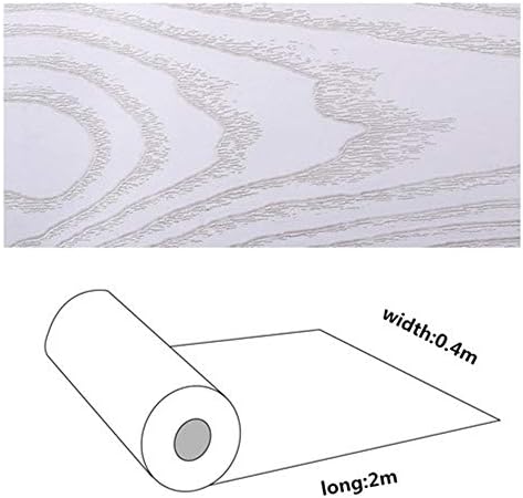 Hode White Wood Furniture Stickers Self Adhesive Vinyl Film Sticky Back Plastic Roll for Doors Tables Waterproof Wood Effect 40×200cm