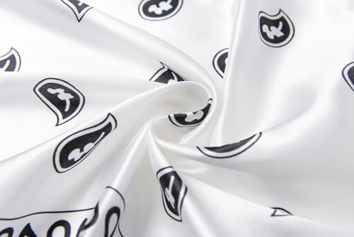 Image of 35 inch Men's Silk Cowboy Scarf - Oversized Western Bandana Neckwear, Large Square Scarf with Gift Packaging