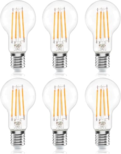 Tengyuan フィラメント電球 E17口金 60W形相当 6W 6個入り