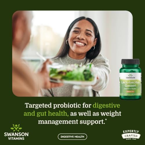 Swanson Lactobacillus Gasseri Probiotic for Adults, 60 Vegan Capsules