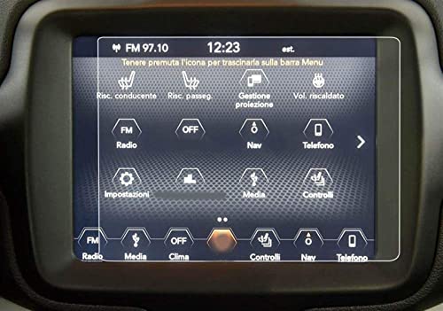 Verre trempé Jeep Renegade anti-rayures 9H pour écran tactile Uconnect 8.4