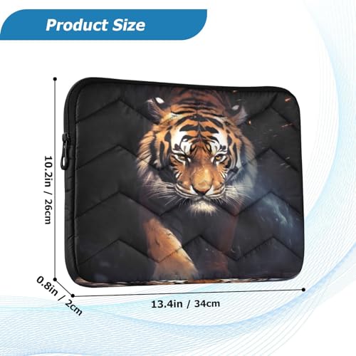 Funda para laptop negra Wild Tiger para 13-14 pulgadas miniatura 3