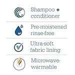 Stryker - Sage Pre-moistened Shampoo Cap - 40 Packages, Ultra-soft Fabric Lining, with Shampoo, Conditioner, Detangler & Rinse-free, Hypoallergenic - Image 4