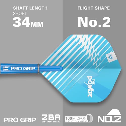 Target Darts Phil Taylor 24G 80% Tungsten Steel Tip Darts Set - 9 Pro Grip Shafts - 9 Pro Ultra Flights - Dart Wallet Bundle - Image 4