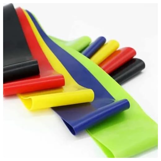 Kit 5 Faixas Elásticas Miniband 5 Níveis Fitness Treino Casa Bandas de Resistência Exercício