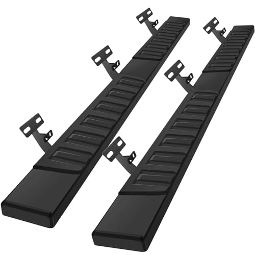 COMNOVA 6 Inch Quad Cab Running Boards Compatible with Dodge Ram 1500 Quad Cab 2009-2018(Incl. 2019+ Classic)/10-24 Ram 2500 3500 Carbon Steel Step Bars Extended Cab Side Steps Nerf Bars.