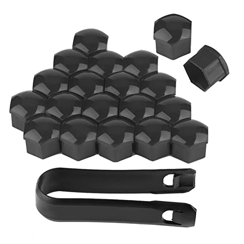 Image of Car Wheel Nut Covers 19mm - 20pcs Gray Lug Bolt Caps, Rust Protection Hub Screw Covers, Easy Snap-On Installation for All 19mm Wheel Bolts