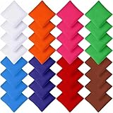 Kinmsito 32 Stück Cornhole Säckchen, 8 × 8 cm Nylon Wurfsäckchen – Mini Bean Bags für Tossing, Kinder Outdoor Spiele, Familie & Party