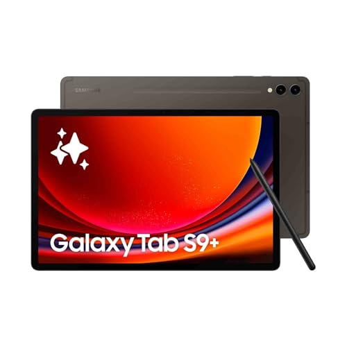 Samsung Galaxy Tab S9+ Tablette avec Galaxy AI, Android, 12.4' 256Go de Stockage, Lecteur MicroSD, Wifi, S Pen Inclus, Anthracite, Exclusivité Amazon Version FR