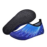  Mateju Chaussures Aquatique de Sport pour Homme Femme, Ciel étoilé Séchage Rapide Respirant Antidérapant Eté Chaussures de Plage pour Surf Fitness Yoga Running Plongée Natation