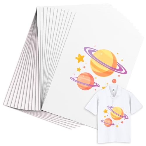 ASelected 100 Sheets Sublimation Paper, A4 Sublimation Transfer Paper for T Shirts, Printable Iron On Transfer Paper for Cups, Cloth, Bags, Pillows