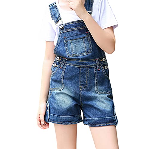 Image of Peacolate 3-11T Little&Big Kids Girls Jumpsuit&Rompers Bib Overalls Colorful Tie-dye Shortalls Suspender Shorts Jeans Pants