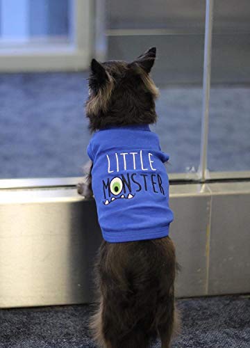 Parisian Pet Funny Cute Dog Cat Pet Shirts Caution Can't Control My Licker, I Work Out, Little Monster, Wtf, Bff, Bling $, Got Treats, Babe Magnet, Little Miss Attitude (Little Monster, Xl) #TOP4