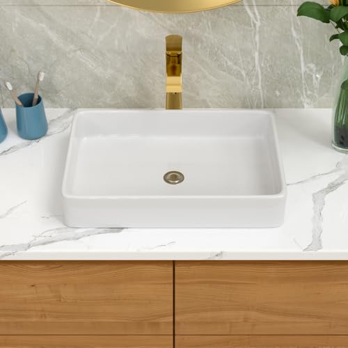 Lordear-White-Bathroom-Sink-24×16-Rectangle-Bathroom-Vessel-Sink-Modern-Above-Counter-White-Farmhouse-24-Inch-Bathroom-Sink-Porcelain-Ceramic-Vanity-Sink-Art-Basin Lordear White Bathroom Sink 24×16 Rectangle Bathroom Vessel Sink Modern Above Counter White Farmhouse 24 Inch Bathroom Sink Porcelain Ceramic Vanity Sink Art Basin
