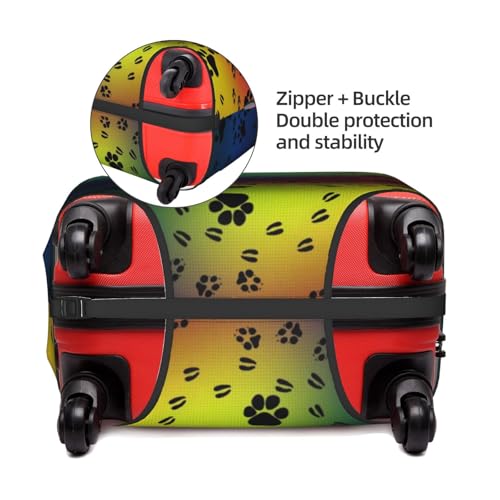 Paw Prints Pattern Printed luggage cover, luggage protection cover, wear-resistant luggage cover3