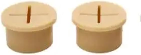 MIUYTRN Arandela de Cable de silicona Flexible redonda, ojales de goma for mesa, consola de TV, cubierta de orificio, organizador de cables for paso de Cable de escritorio cuicui(Beige,2PCS_20MM)