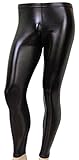 Men's Heavy Metal Pants Shiny Black (Large)