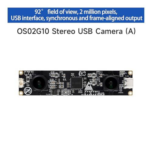 Caméra basse lumière industrielle USB double objectif OS02G10 pour reconnaissance objet