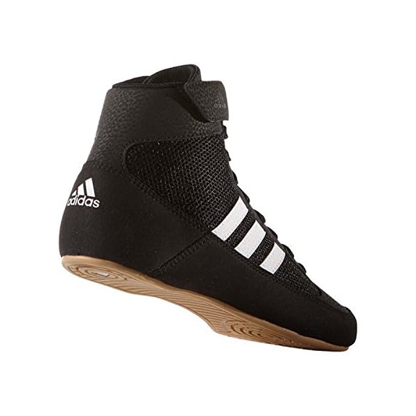 adidas Boy's HVC Wrestling Shoe, Black/White, 1.5 Little Kid - Image 2