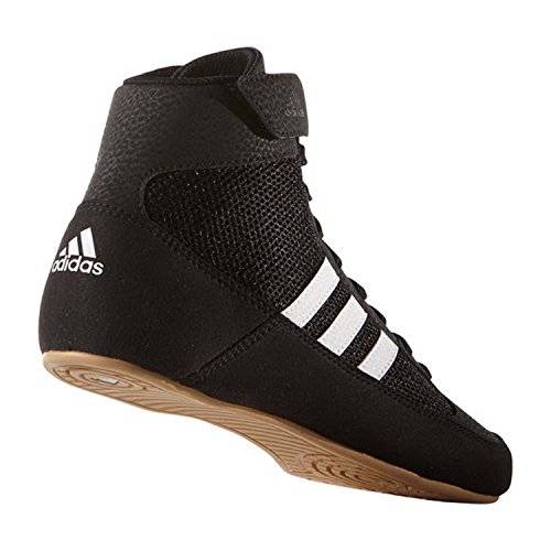 adidas Boy's HVC Wrestling Shoe, Black/White, 10 Little Kid2