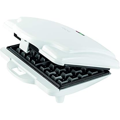 ECG S 1370 Waffel Waffeleisen, 2 quadratische Waffeln, Backplatten mit Antihaftbeschichtung, 700 W – Bild 3