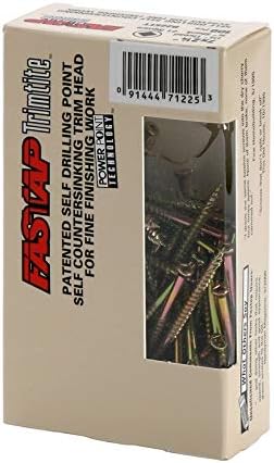 Trimtite No. 8 x 3 in. L Square Trim Head Yellow Zinc-Plated Steel Interior Trim Screws